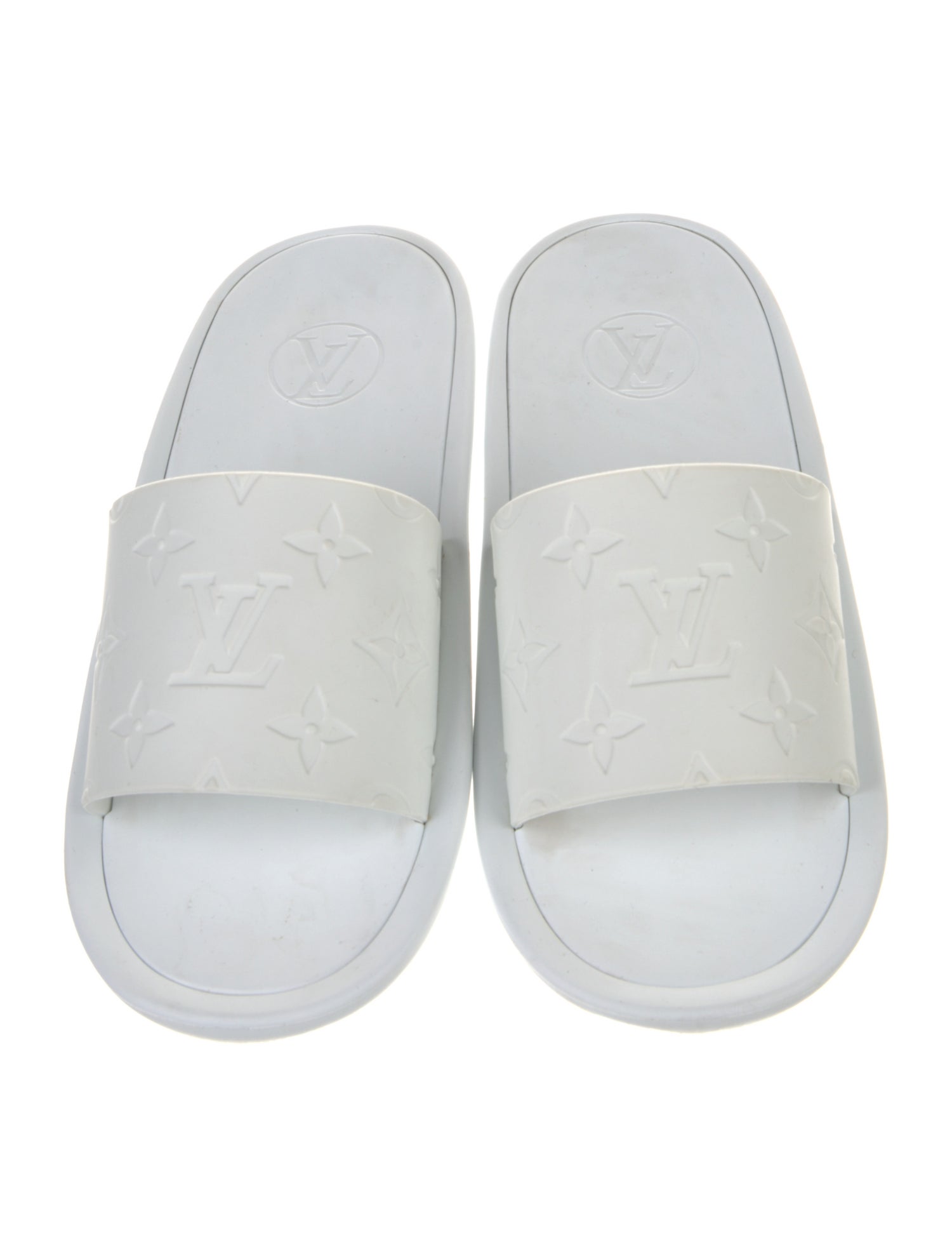 Louis Vuitton LV Monogram Rubber Slides